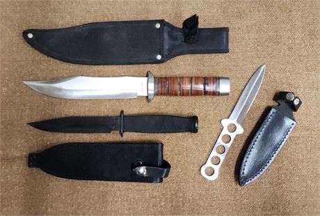 Specialty Knife Trio w/ Sheaths