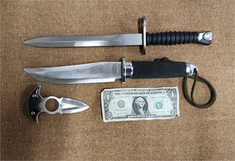 Specialty Knife Trio w/ Sheaths