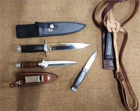 Specialty Knife Trio w/ Sheaths