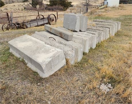 Concrete Barricades/Stops  - Approx 10pcs.