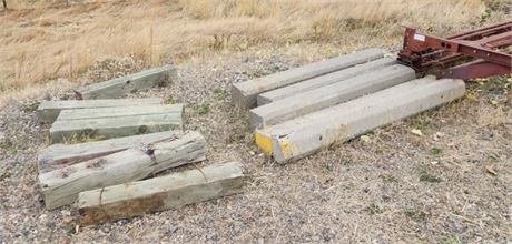 Concrete & Wood Posts/Stops - 6'