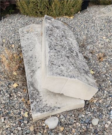 Concrete  Cap & Post Trio - 68" x 18"