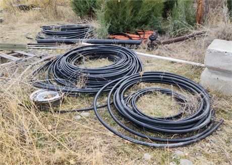 Black Poly Pipe Poles & Air Hose