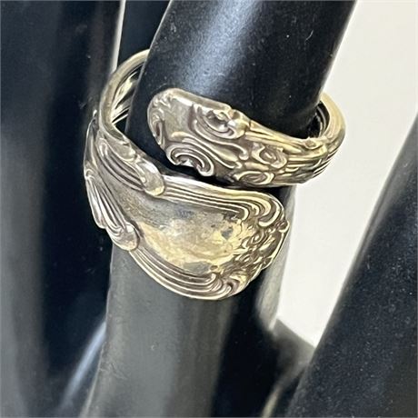 Sterling Spoon Ring - Sz 7½