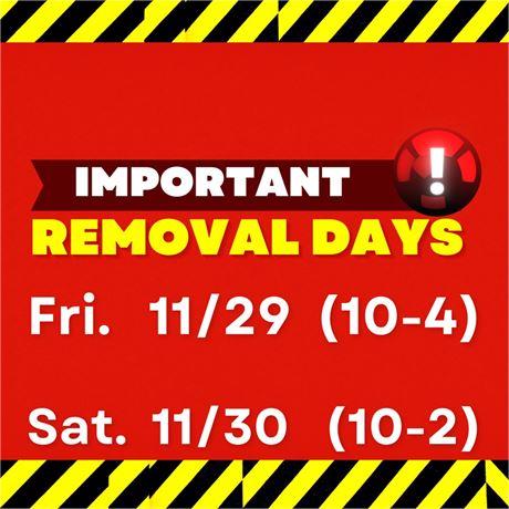 Call or email to make arrangements for alternative removal options.