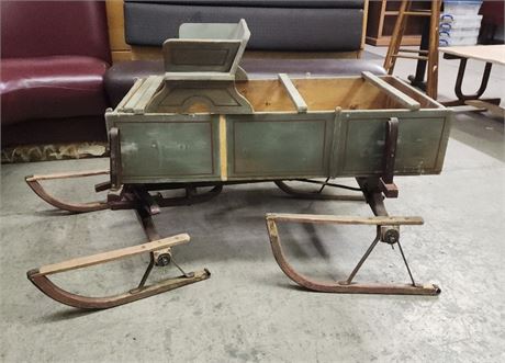 Vintage Western Wagon Sled