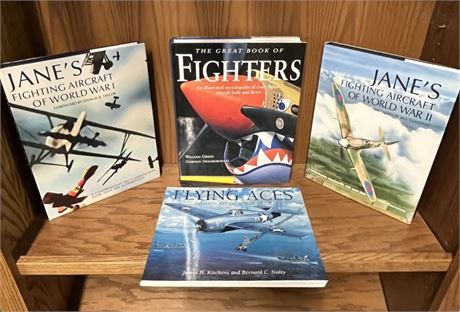 Vintage Collectible Flying Aces Coffee Table Books