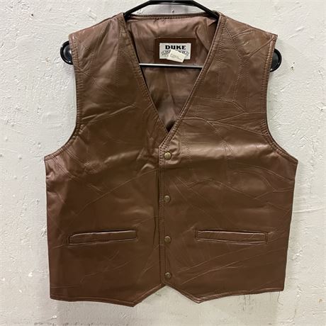 New Duke Leather Vest - Small sz