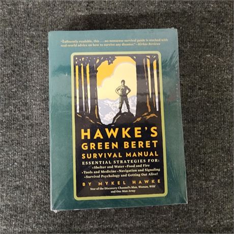 New Sealed Hawkes Green Beret Survival Manual