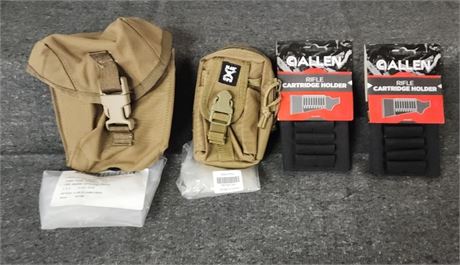 Assorted New Ammo Pouches & Cartridge Holder