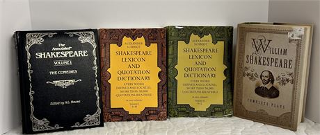 Four William Shakespeare books