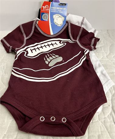 Two piece body set, Montana Grizzlies for 12 month olds