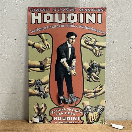 Metal Repro Houdini Sign