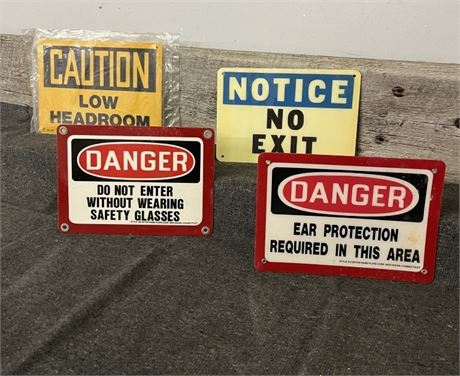 Assorted Job Site Warning Signs