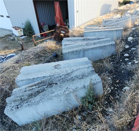 Concrete Barricade Blocks - 71"x24"x24"