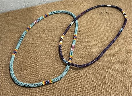 Native American Style Necklace Pair