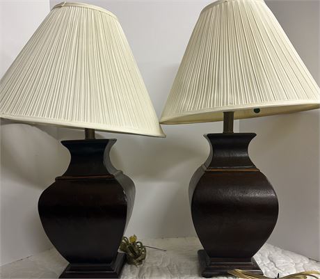 Two beautiful lamps.