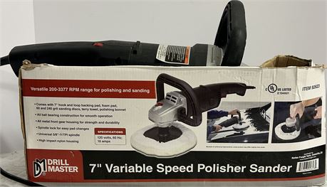 7 inch variable speed polisher sander