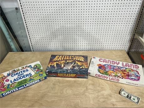 Set of Three Board Games