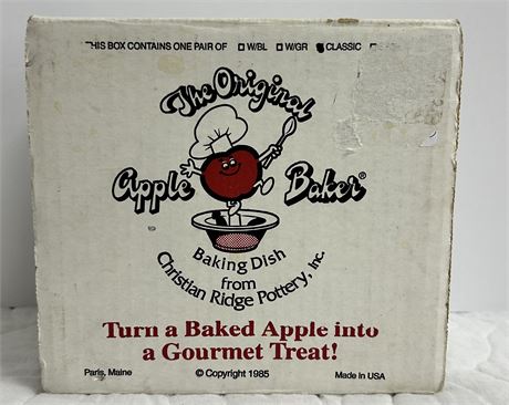 The original apple baking dish, turn a baked apple into a gourmet treat times X2