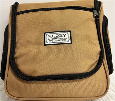 HOOEY MERCANTILE C.O TEXAS 1872 traveling hanging bathroom bag