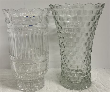 Two beautiful glass vases