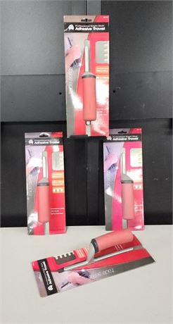 4 New Square Notch Adhesive Trowels