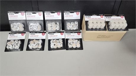 New 1" Furniture Pads & Extra Pads Assorted (44 bags)