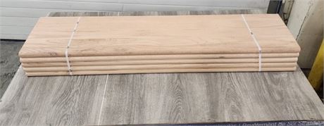 5 - Solid Red Oak Stair Treads (48"x12")