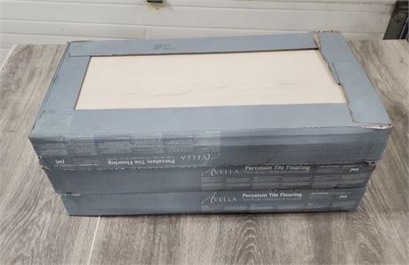 2 - Boxes Porcelain Tile Flooring (24"x12") 8pcs. per Box