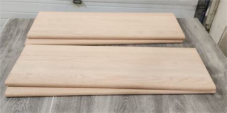 4 - Solid Red Oak Stair Treads (36"x12")