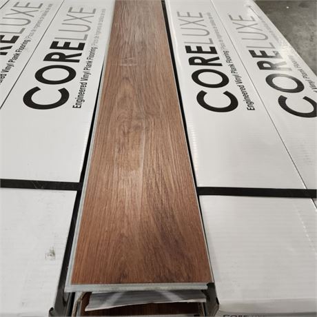 11 Boxes - Coreluxe EVP Flooring - Brazilian Cherry 8mm+Pad