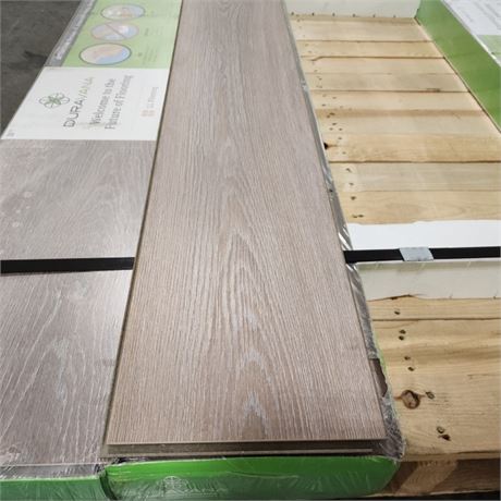 3 Boxes - Duravana Waterproof Vinyl Flooring - Chapel Bridge Oak 7mm+Pad