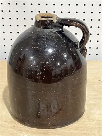 Antique Beehive Brown Crock Jug