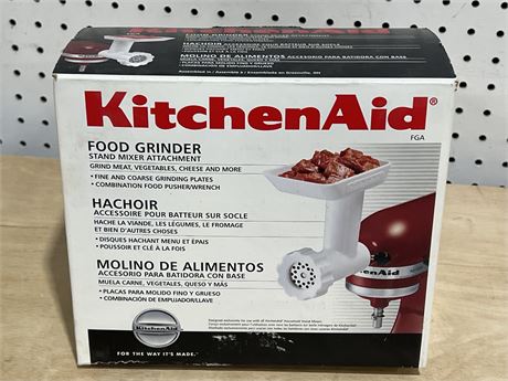 KitchenAid Food Grinder Stand Mixer Attachment.