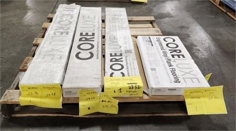 4 Boxes - Assorted Vinyl Plank Flooring