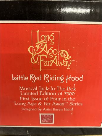 Blue red riding, Hood musical Jack-in-the-Box Limited edition