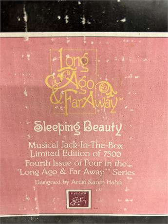 Sleeping beauty, musical Jack-in-the-Box, limited edition