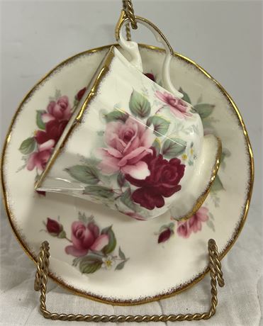 Beautiful tea cup and plate