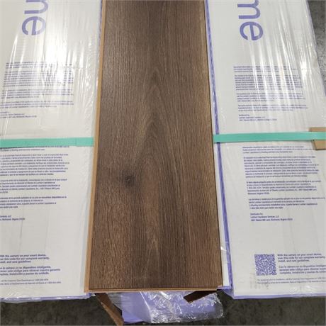 6 Boxes - Dream Home Laminate Flooring - Barnwood Oak 10mm+Pad