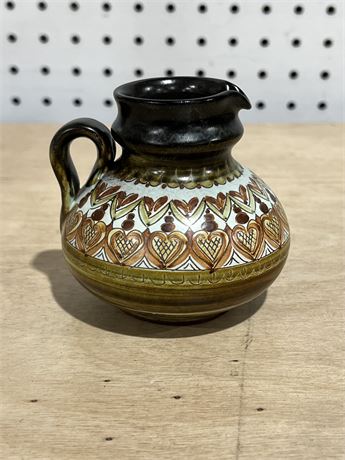 Brothers Haas Ceramic Liechtenstein Handmade Pitcher/Vase