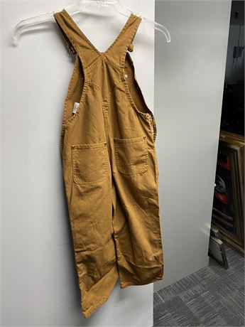 Carhartt Boys Lined Bib Overalls.  Youth Size 7.