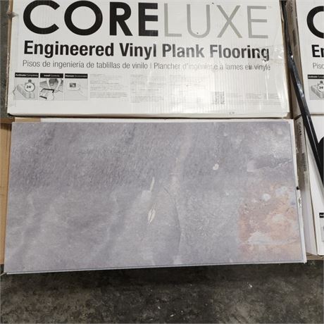 5 Boxes - Coreluxe EVP Flooring - Seminato Shale 5mm+Pad