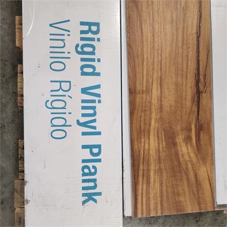 5 Boxes - Rigid Vinyl Plank Flooring - Golden Teak 5mm+Pad