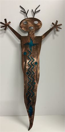 Alien Shaman, Dual-Layered Metal Wall Art