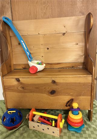 Handmade toy chest/bench