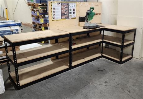 Shelving Unit Trio - 4' x 24" x 3'