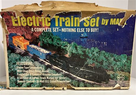 Vintage electric train set