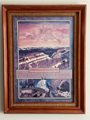 Joslin 1989 Montana Wilderness "The Last Best Place" Framed Print