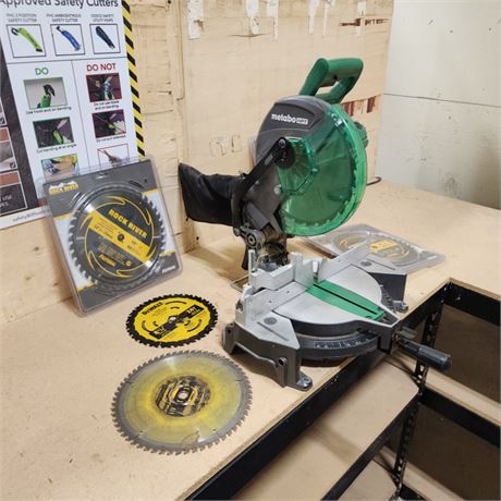 10" Compound miter Saw w/ Extra Blades